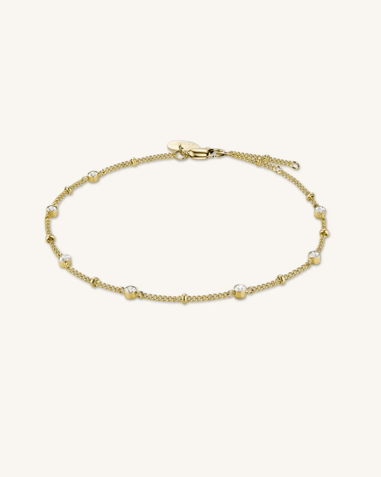 Multi Crystal Bracelet Gold - Image 3