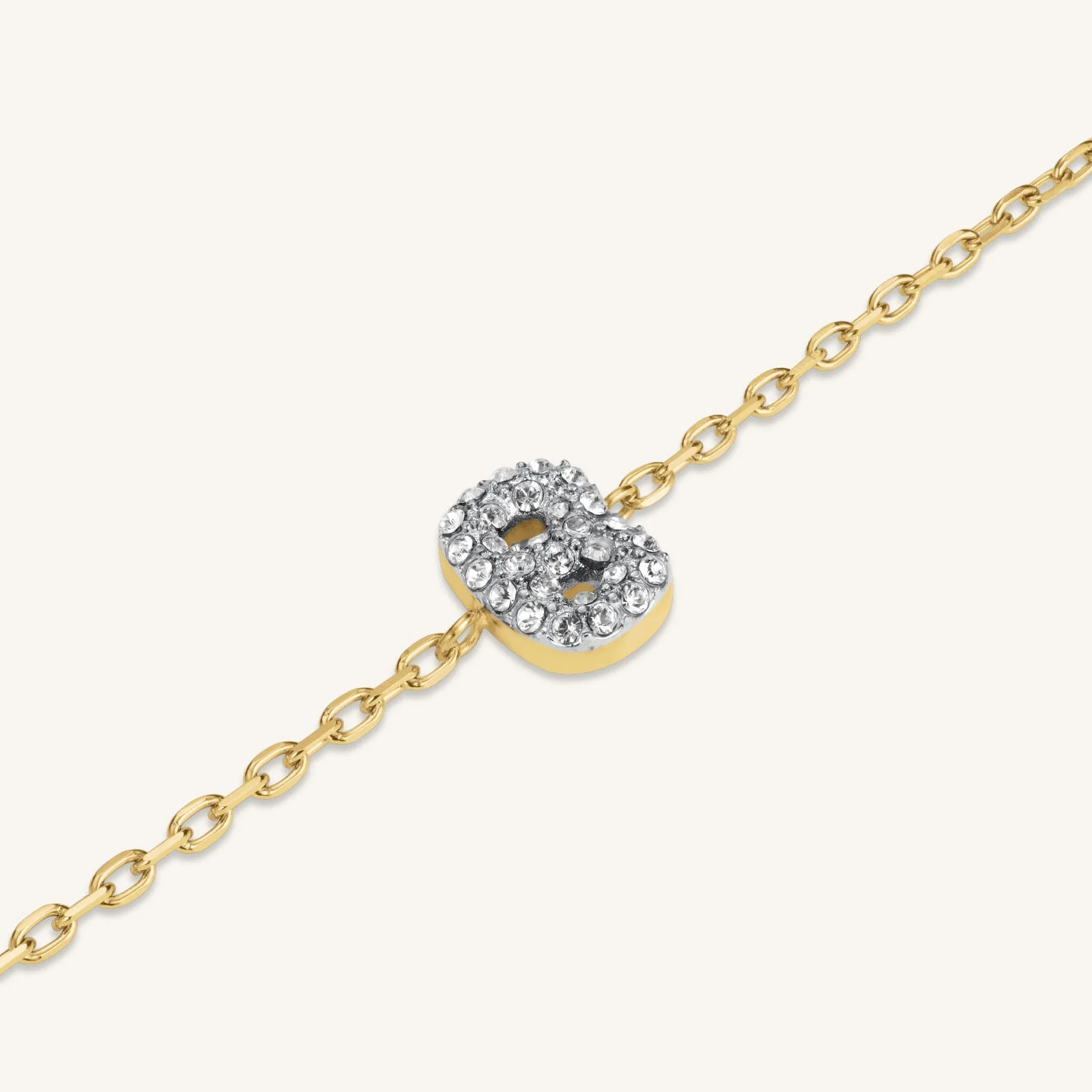Crystal Letter B Bracelet - Image 3