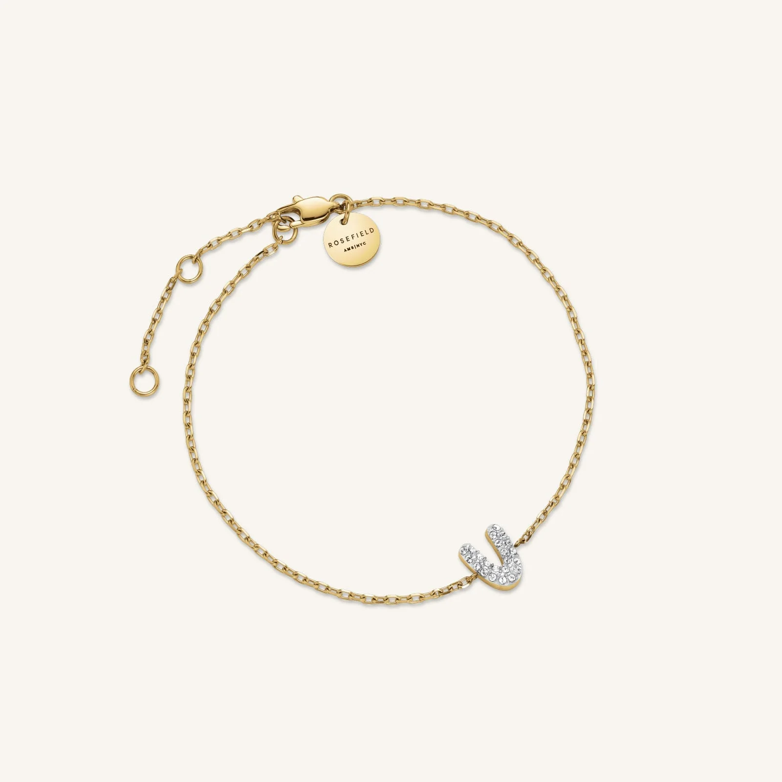 Crystal Letter V Bracelet