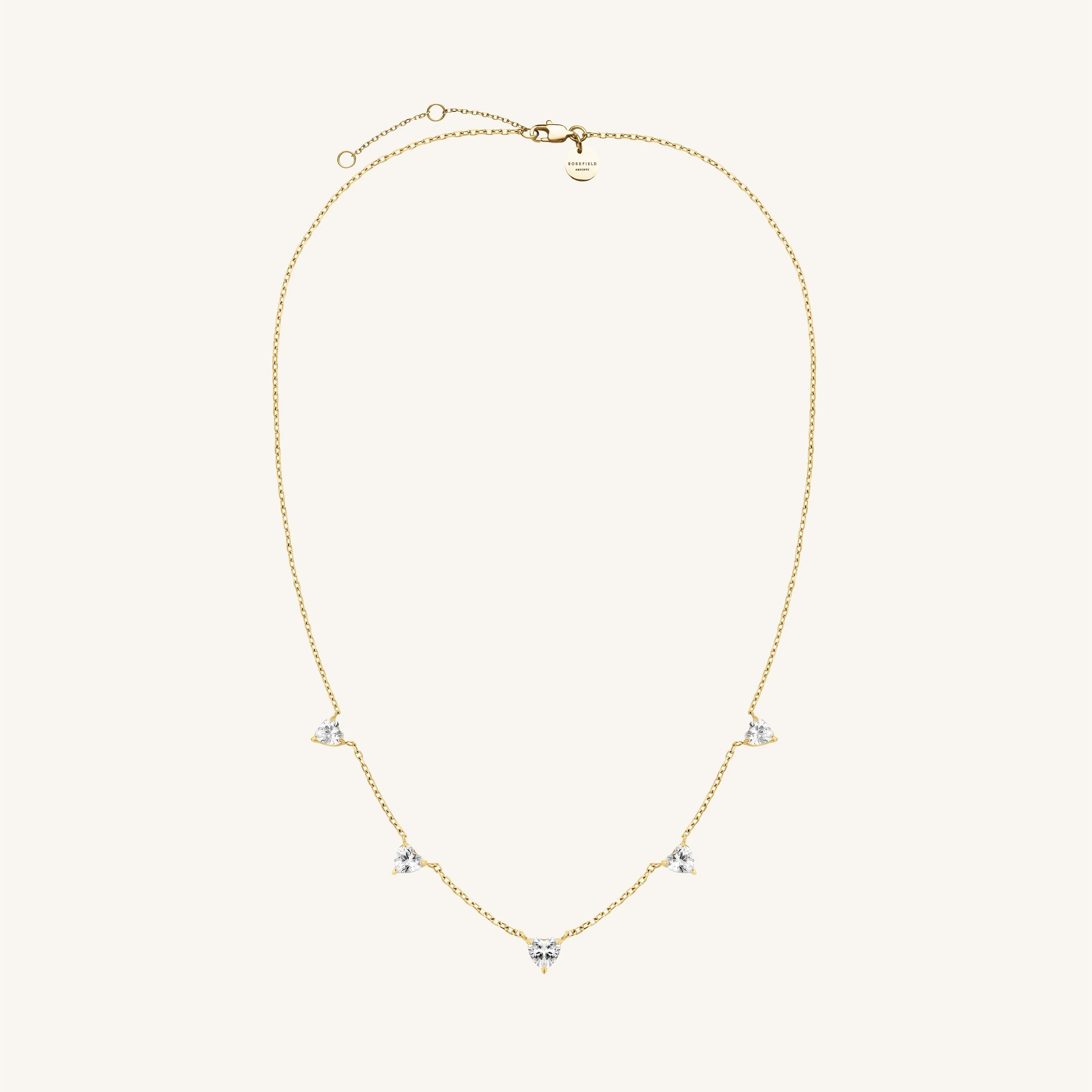 Row Hearts Necklace - Image 3