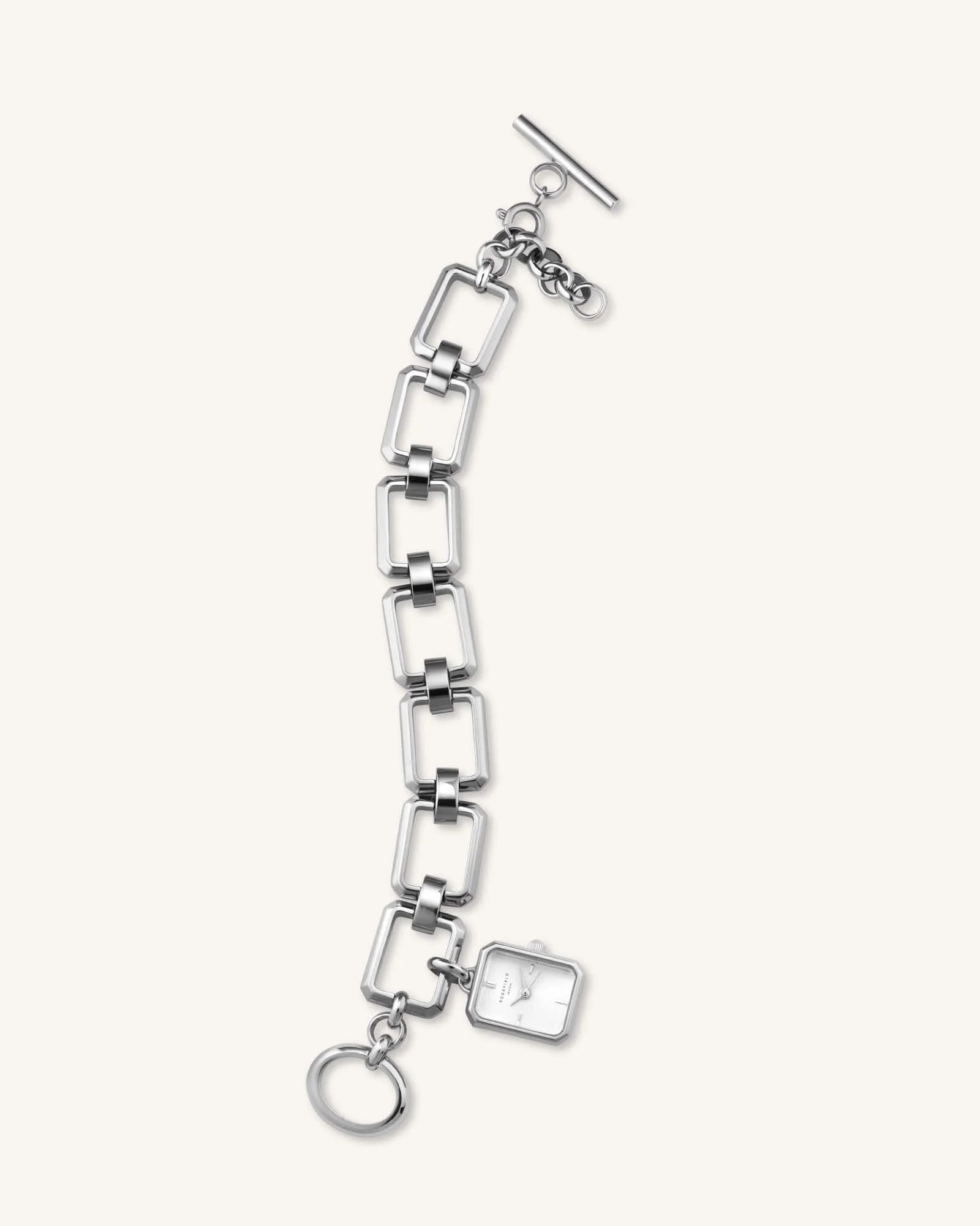 The Octagon Charm Chain White Silver - Image 5