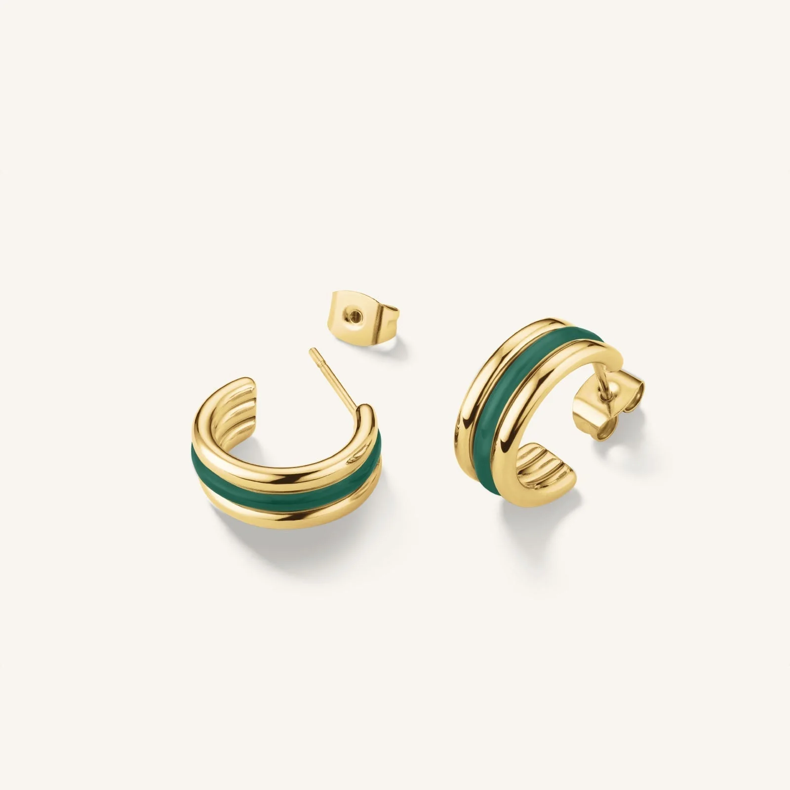 Triple Hoop Emerald - Image 3